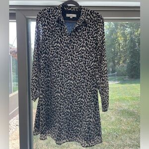 LOFT Animal Print A-line Dress